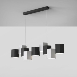 Lámpara colgante hexagonal moderna con combinación creativa
