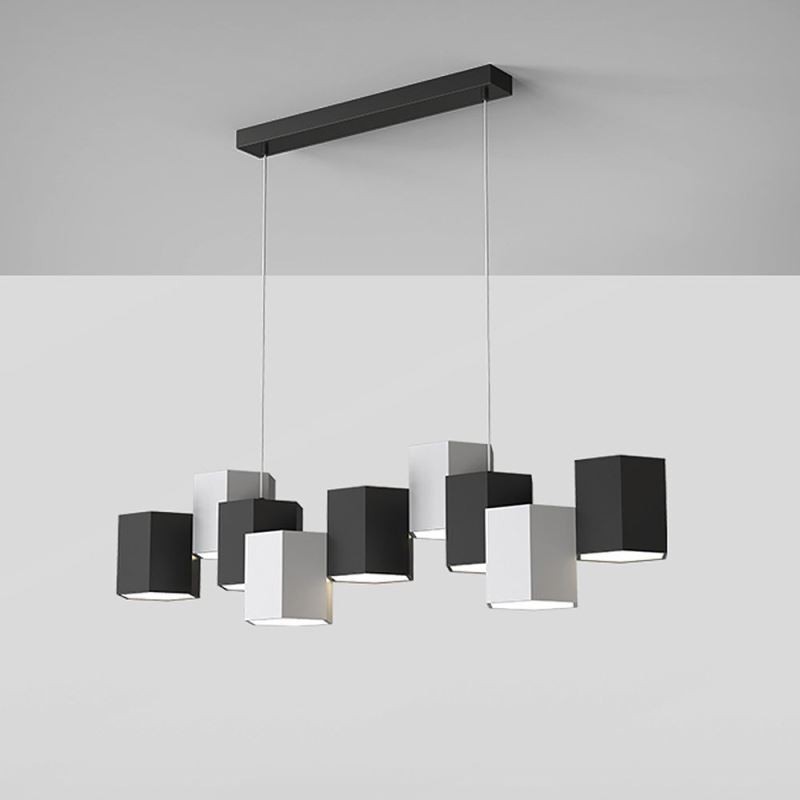 Lámpara colgante hexagonal moderna con combinación creativa