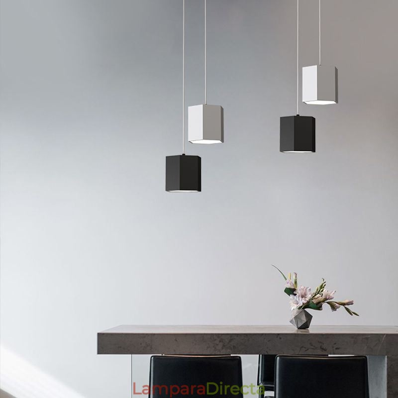 Lámpara colgante hexagonal moderna y sencilla