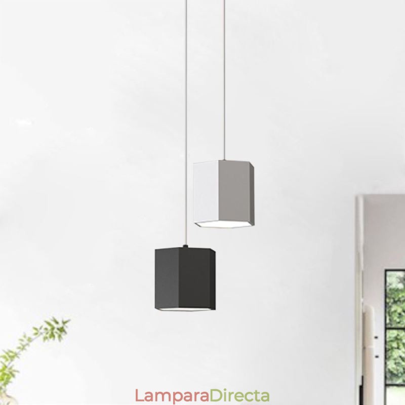 Lámpara colgante hexagonal moderna y sencilla