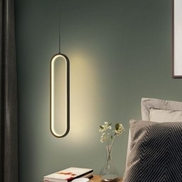 Lámpara colgante moderna minimalista ovalada