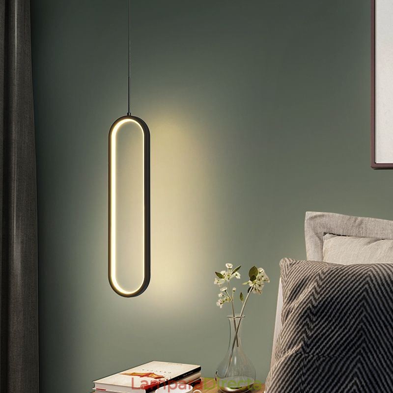Lámpara colgante moderna minimalista ovalada