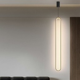 Lámpara colgante moderna minimalista ovalada