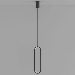 Lámpara colgante moderna minimalista ovalada