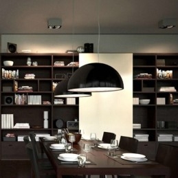 Lámparas colgantes semicirculares Lámpara colgante minimalista nórdica Cafetería