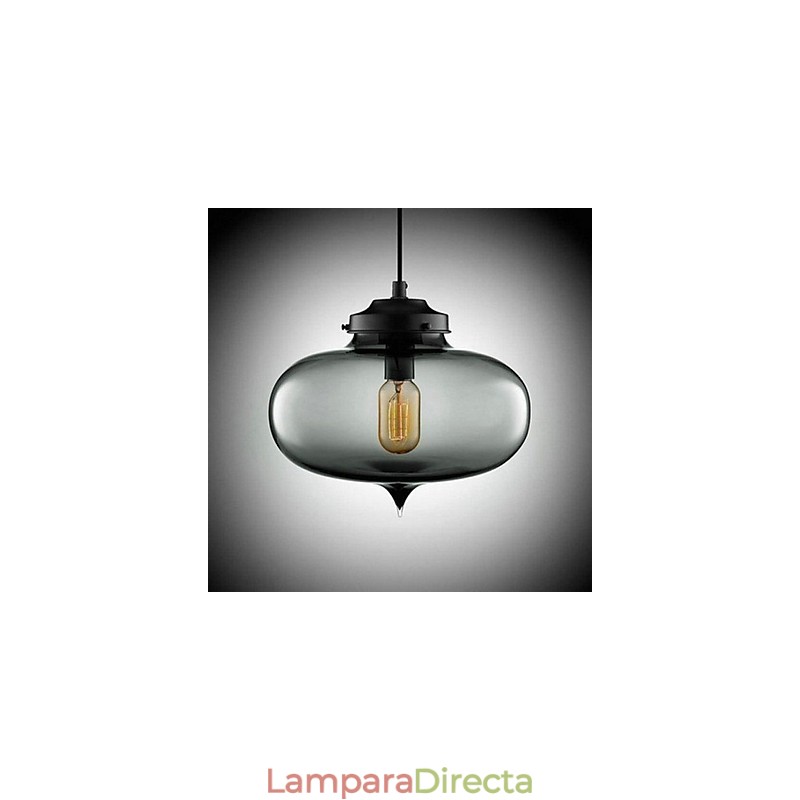 Lámpara colgante con diseño de burbujas, 1 luz, minimalista, de hierro pintado