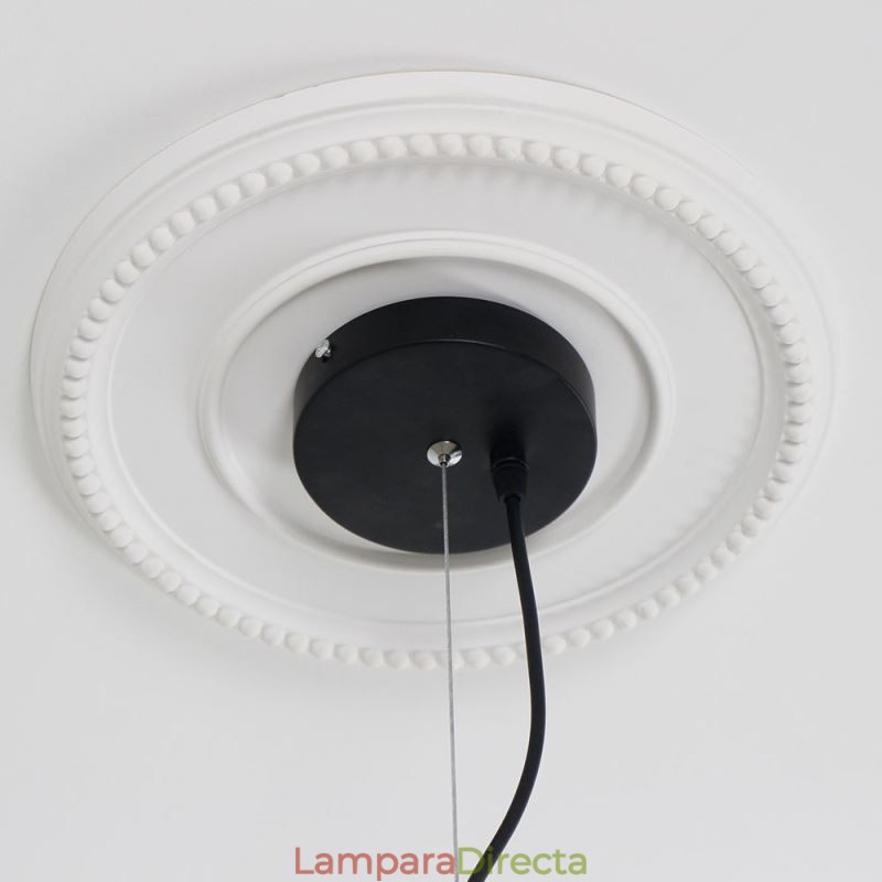 Lámpara de araña de hierro moderna, lámpara colgante de hierro simple