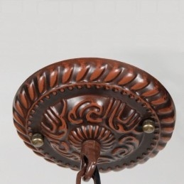 Lámpara colgante decorativa de vitrales