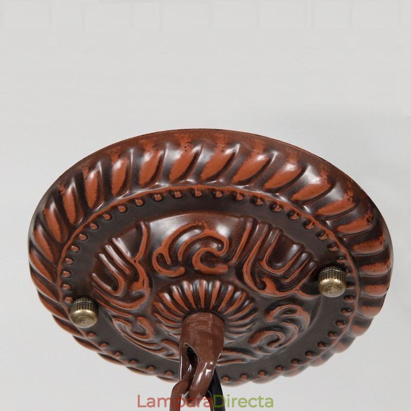 Lámpara colgante decorativa de vitrales
