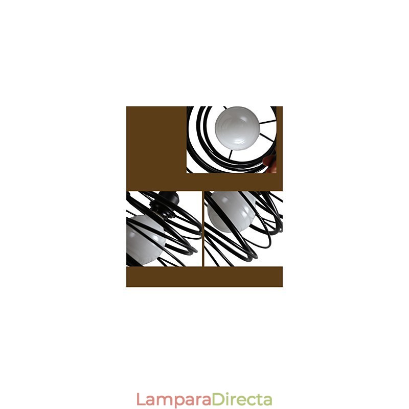 Lámpara de araña estilo mini, tradicional, clásica, de metal.
