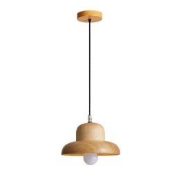 Lámpara colgante de madera japonesa para sombreros
