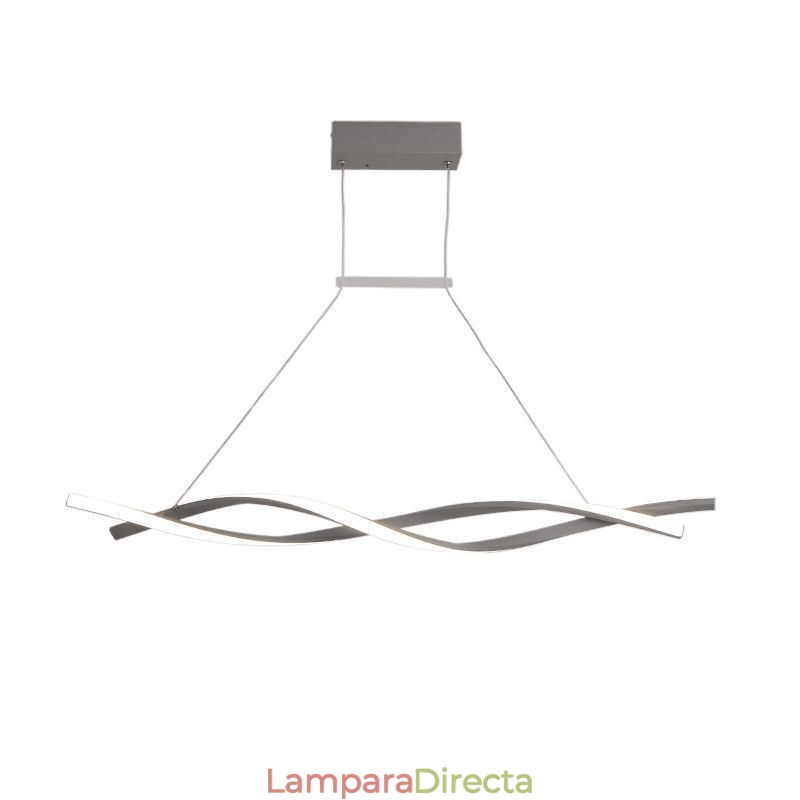 Lámpara colgante moderna con diseño giratorio para comedor