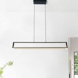 Lámpara colgante moderna con forma de libro, iluminación para sala de estar