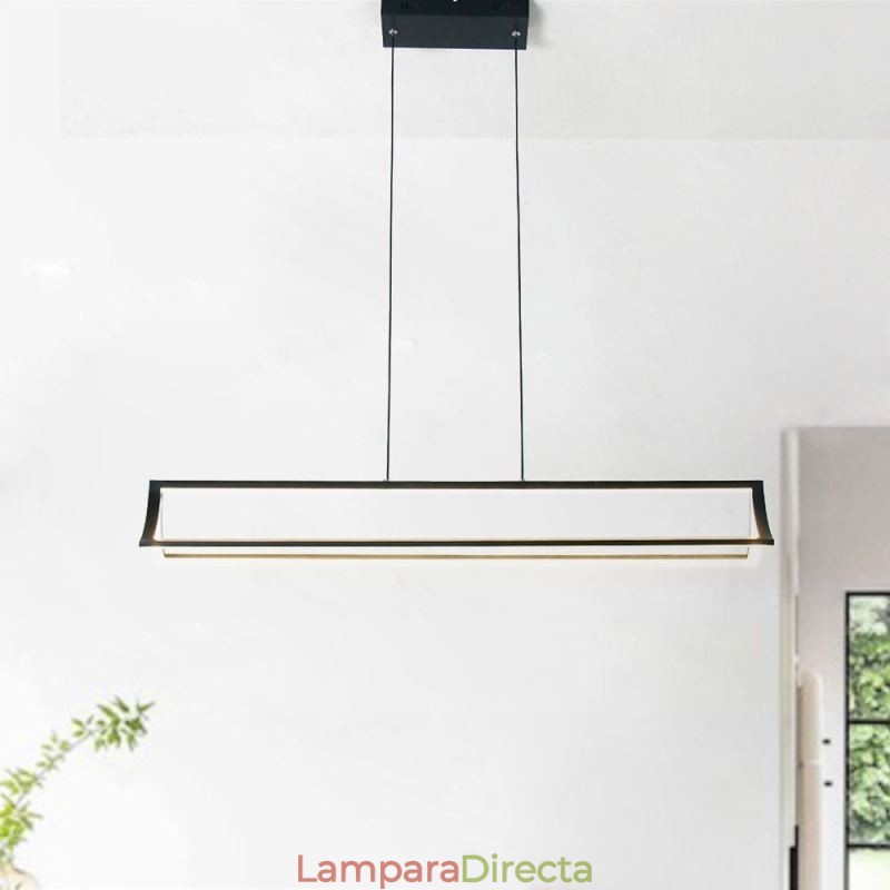 Lámpara colgante moderna con forma de libro, iluminación para sala de estar