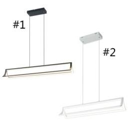 Lámpara colgante moderna con forma de libro, iluminación para sala de estar