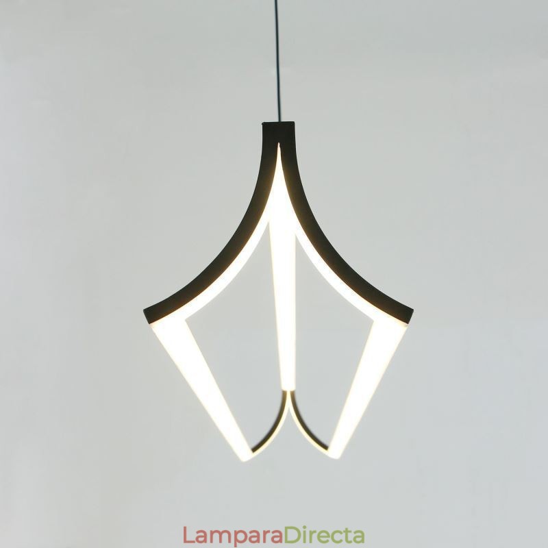 Lámpara colgante moderna con forma de libro, iluminación para sala de estar