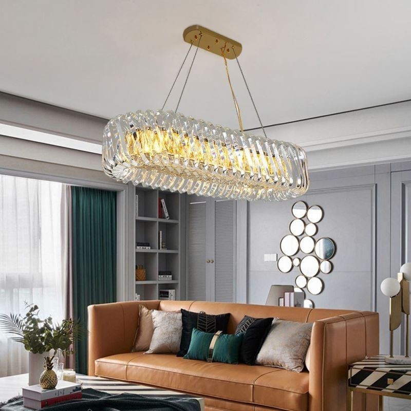 Lámpara colgante de cristal de lujo estilo europeo