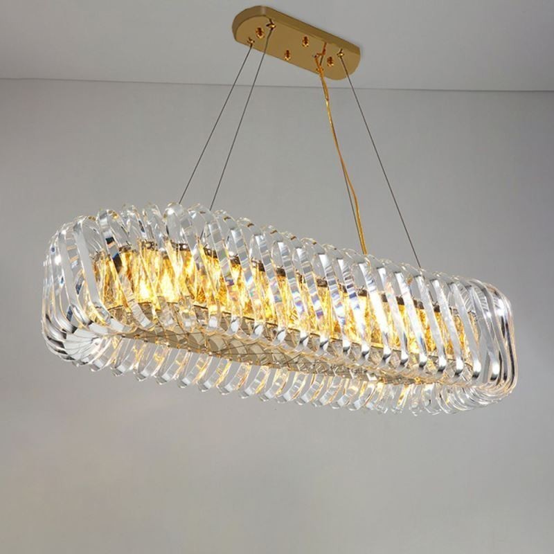 Lámpara colgante de cristal de lujo estilo europeo
