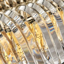 Lámpara colgante de cristal de lujo estilo europeo