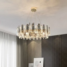 Lámpara colgante de cristal de lujo de estilo europeo