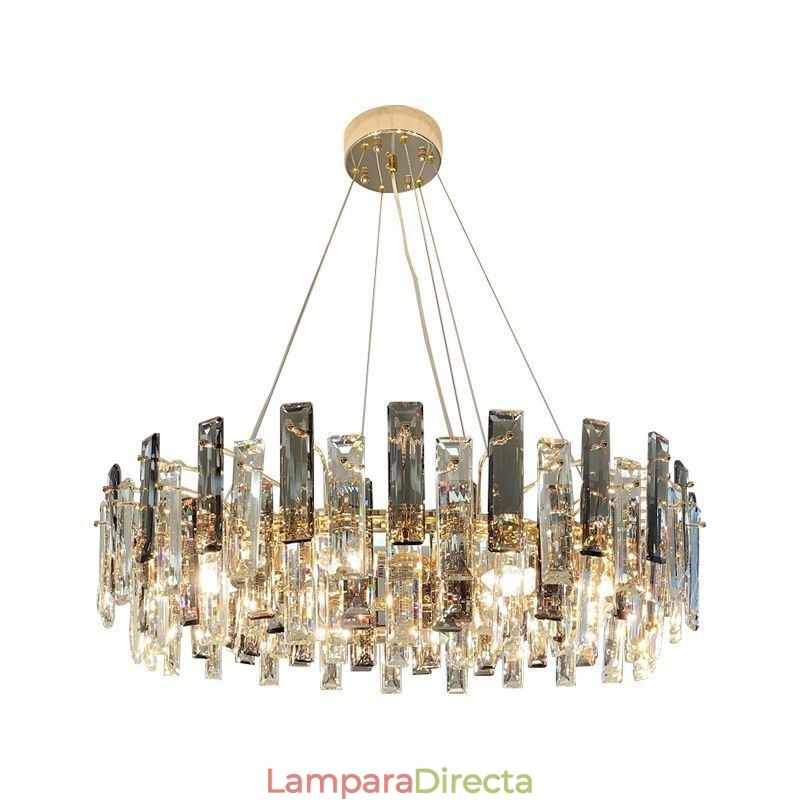 Lámpara colgante de cristal de lujo de estilo europeo