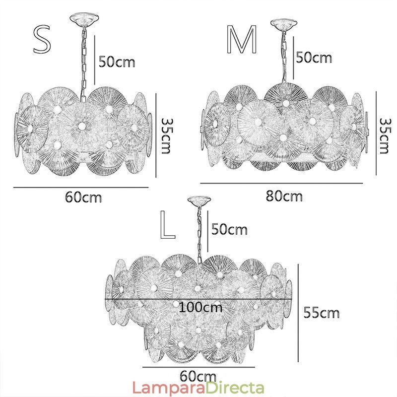 Lámpara colgante moderna de cristal con forma de disco de chispa y fuegos artificiales, iluminación decorativa para el hogar
