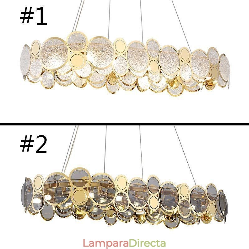Lámpara colgante de cristal europea de lujo y creativa