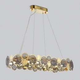 Lámpara colgante de cristal europea de lujo y creativa
