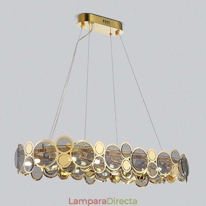 Lámpara colgante de cristal europea de lujo y creativa