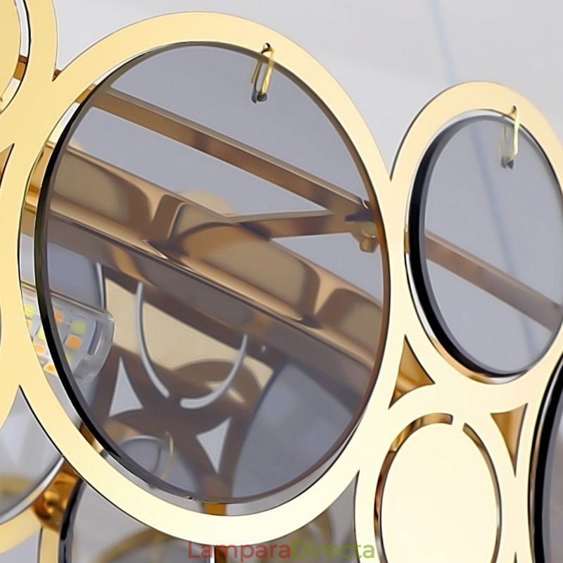 Lámpara colgante de cristal europea de lujo y creativa