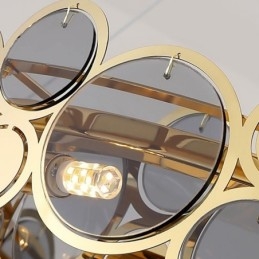Lámpara colgante de cristal europea de lujo y creativa