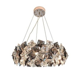 Lámpara colgante minimalista moderna de cristal de lujo ligera para sala de estar