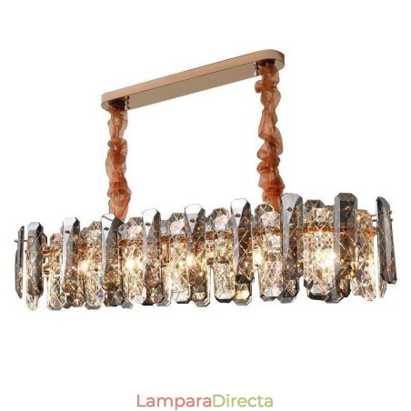 Lámpara colgante de cristal moderna, accesorio de iluminación colgante de lujo para comedor Lámpara colgante de cristal moderna, accesorio de iluminación colgante de lujo para comedor