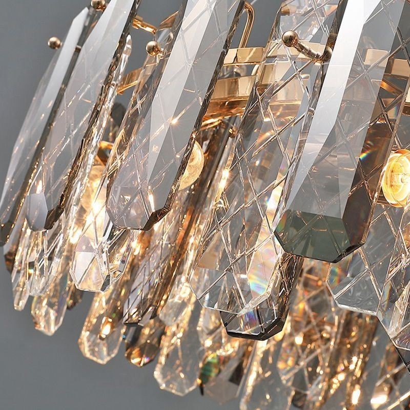 Lámpara colgante de cristal europea de lujo