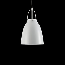 Lámpara colgante contemporánea y contraída de 1 luz de metal.