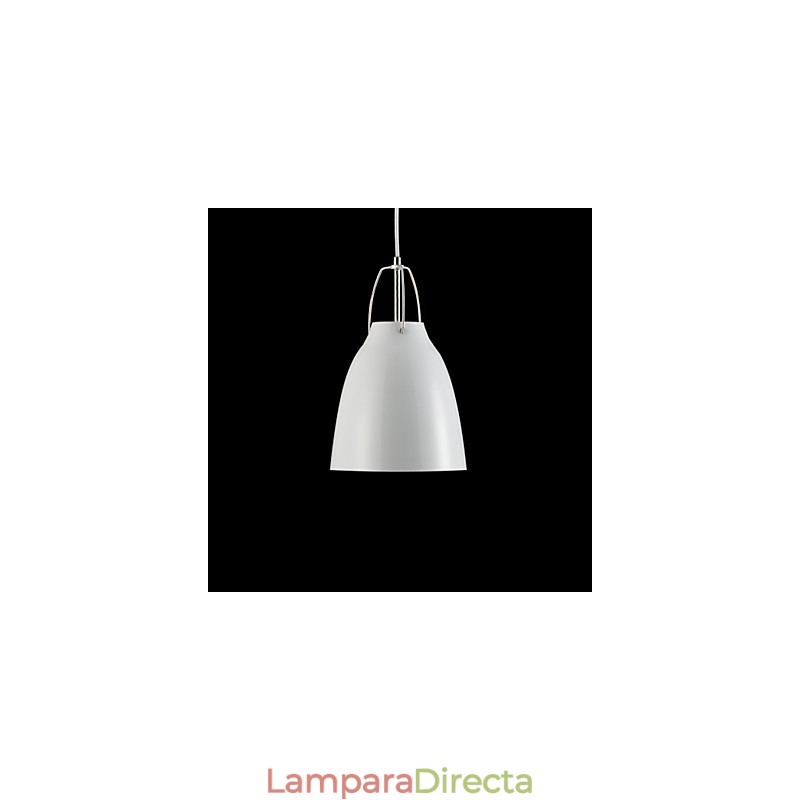 Lámpara colgante contemporánea y contraída de 1 luz de metal.