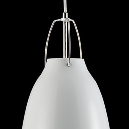 Lámpara colgante contemporánea y contraída de 1 luz de metal.