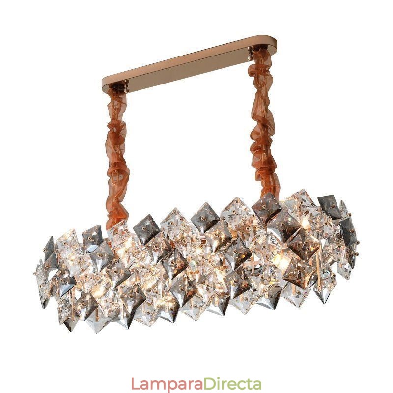 Lámpara de araña de cristal europea, luz creativa, iluminación colgante de lujo