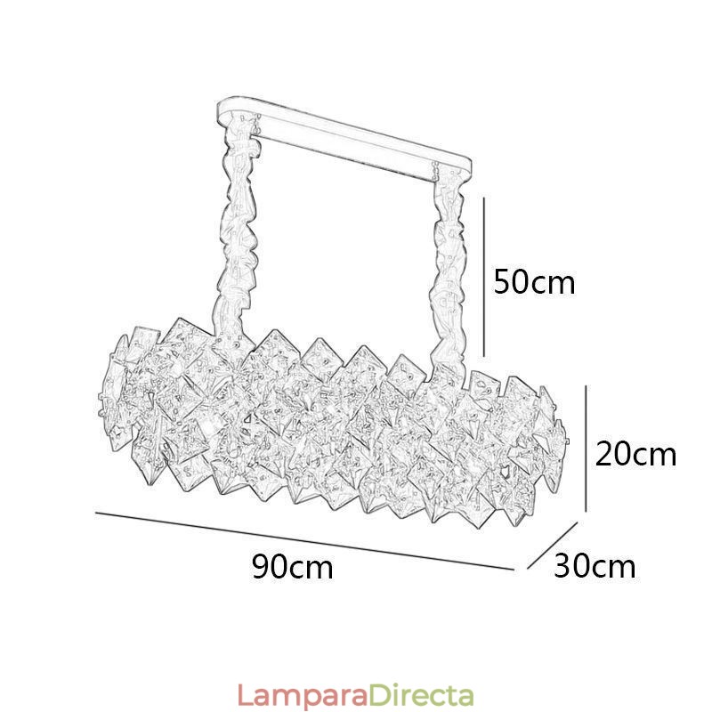 Lámpara de araña de cristal europea, luz creativa, iluminación colgante de lujo