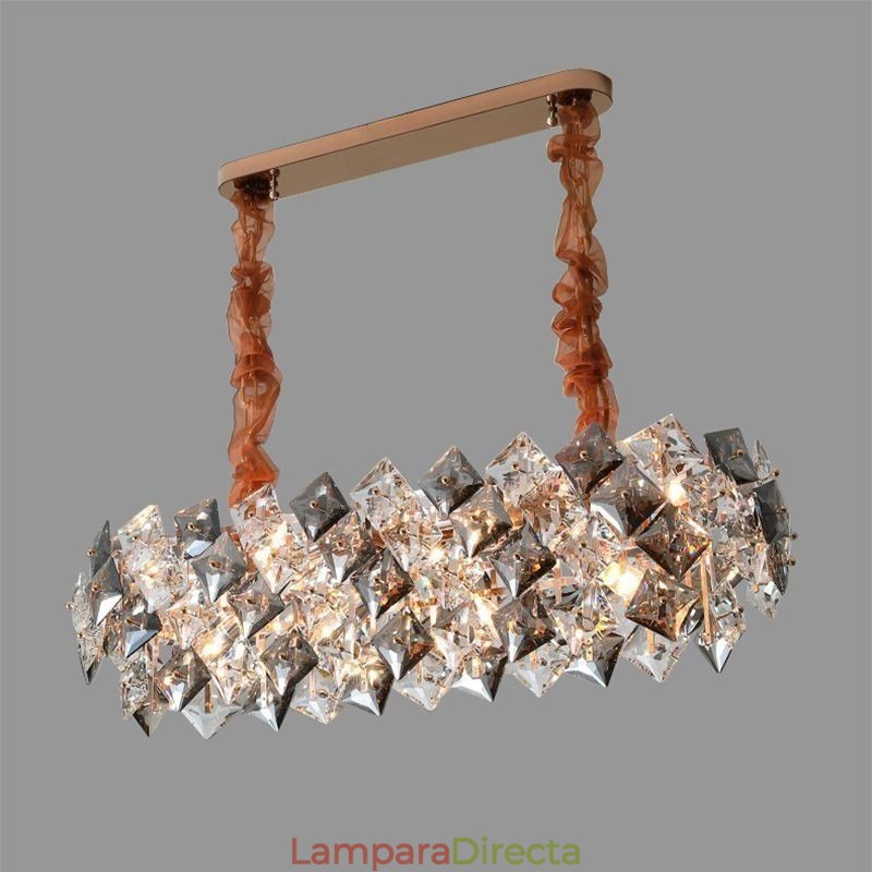 Lámpara de araña de cristal europea, luz creativa, iluminación colgante de lujo