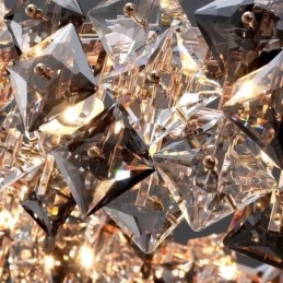 Lámpara de araña de cristal europea, luz creativa, iluminación colgante de lujo