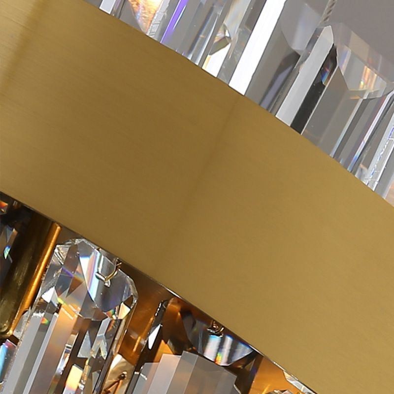 Lámpara colgante de cristal de lujo de estilo europeo para sala de estar
