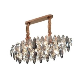 Lámpara colgante de lujo ligera para decoración del hogar, lámpara de araña de cristal para sala de estar