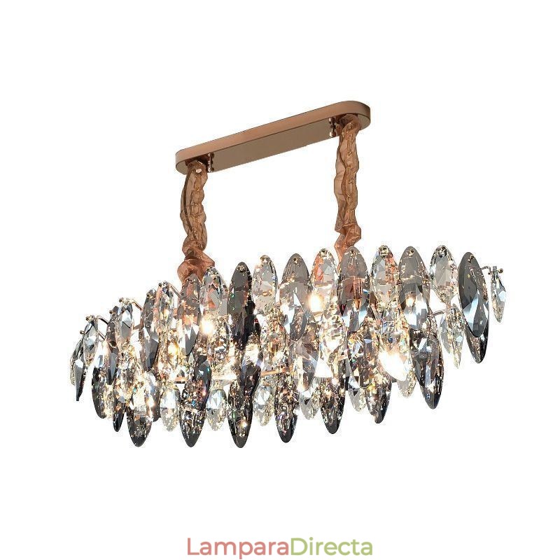 Lámpara colgante de lujo ligera para decoración del hogar, lámpara de araña de cristal para sala de estar