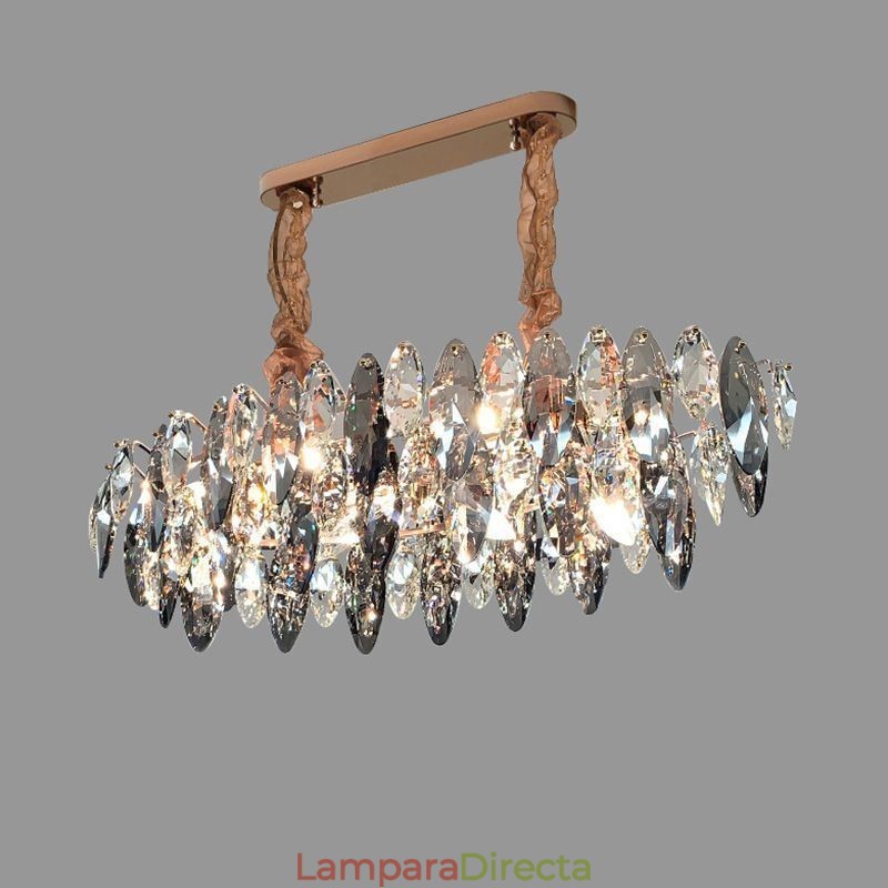 Lámpara colgante de lujo ligera para decoración del hogar, lámpara de araña de cristal para sala de estar
