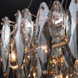 Lámpara colgante de lujo ligera para decoración del hogar, lámpara de araña de cristal para sala de estar