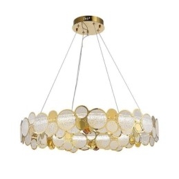 Lámpara colgante de cristal europea, luz creativa y de lujo.