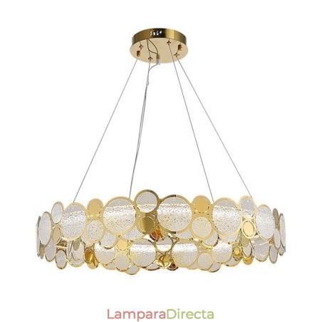 Lámpara colgante de cristal europea, luz creativa y de lujo. Lámpara colgante de cristal europea, luz creativa y de lujo.