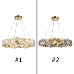 Lámpara colgante de cristal europea, luz creativa y de lujo.