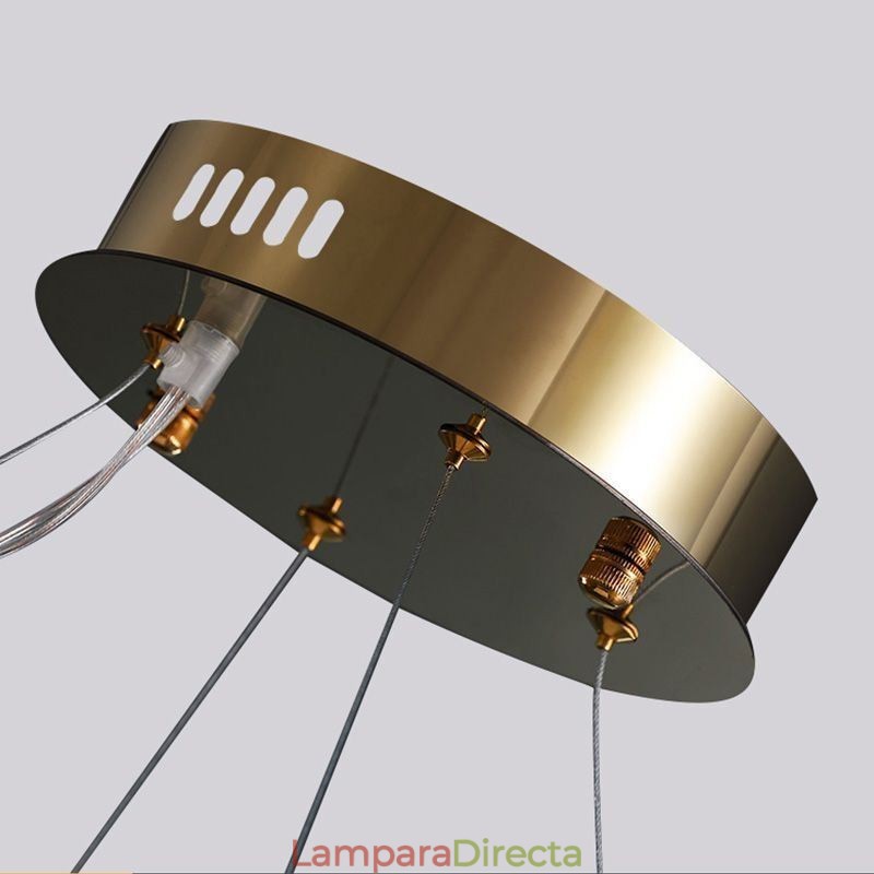 Lámpara colgante de cristal europea, luz creativa y de lujo.